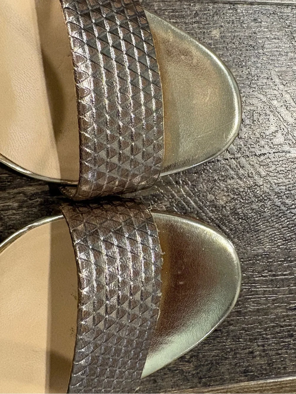 Karl Lagerfeld Paris Cieone Metallic Sandals / Pumps